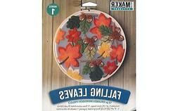 LEISURE ARTS 49804 KIT MINI MAKER EMBR 6 ORG LEAVES