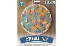 LEISURE ARTS 49805 KIT MINI MAKER EMBR 6 ORG BUTTERFLY